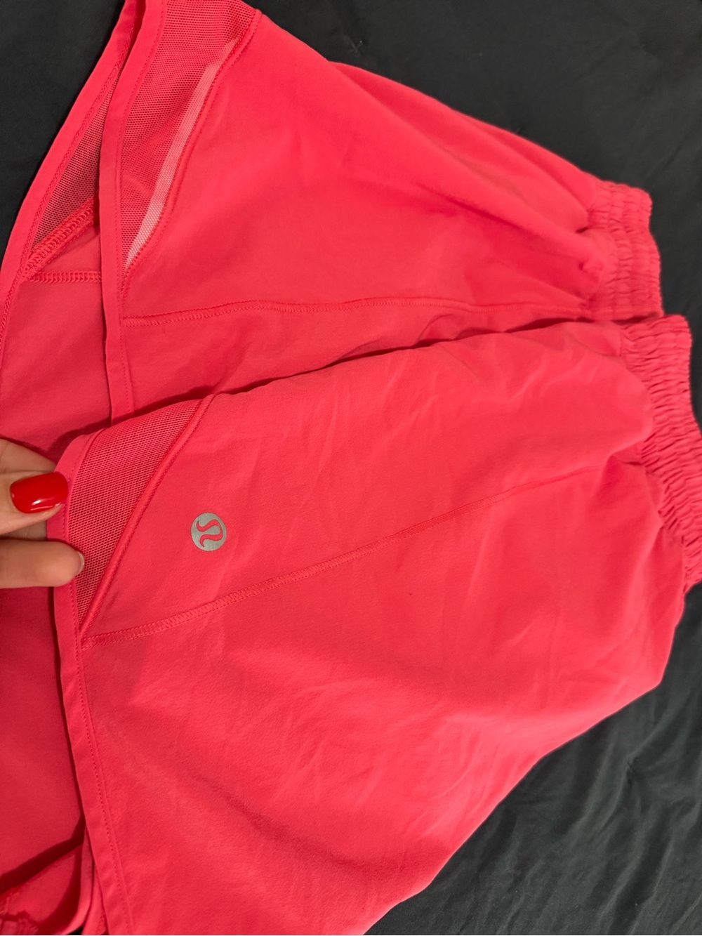 lululemon athletica Women's Hot Pink Running Shorts - Picture 2 of 3